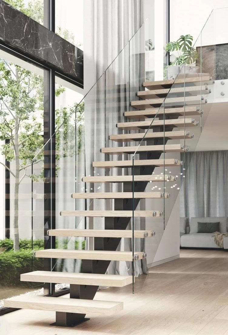 Garden House — Floating staircase