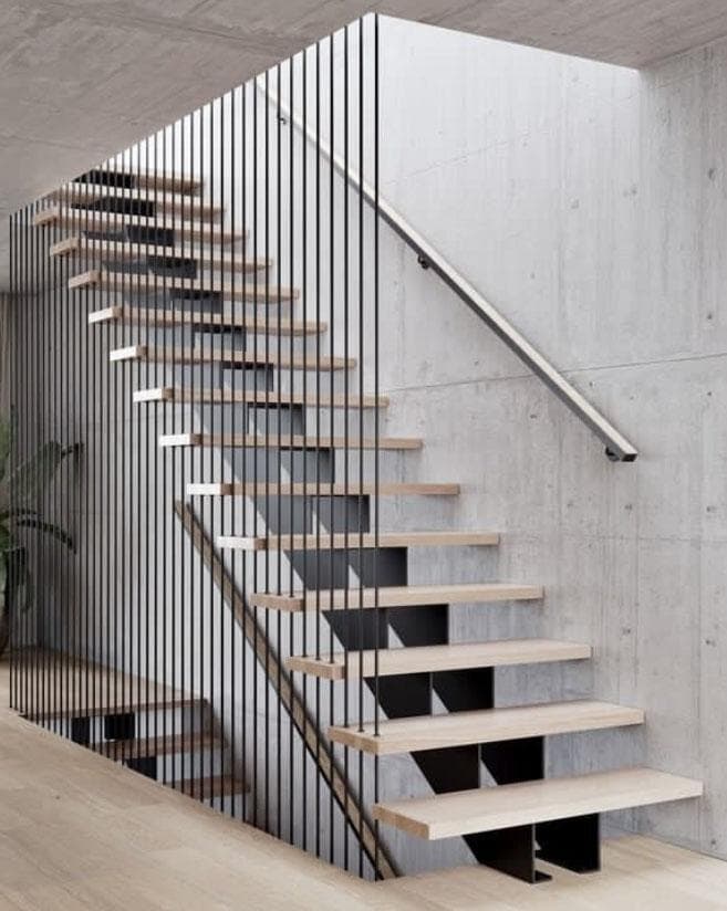 Vertical Rhythm — Floating staircase